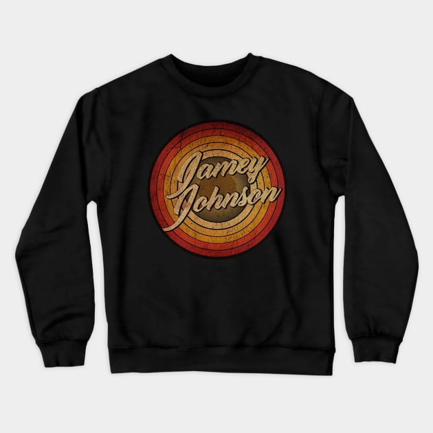 arjunthemaniac, circle retro faded Jamey Johnson, Crewneck Sweatshirt by arjunthemaniac